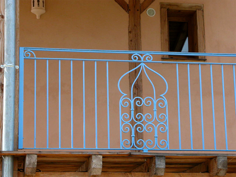 This balustrade for some Turkish baths has been in an appropriate style.